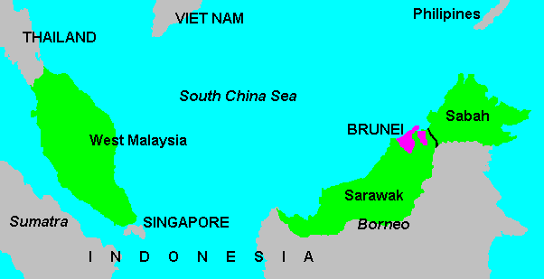 Maps of Malaysia and Sarawak