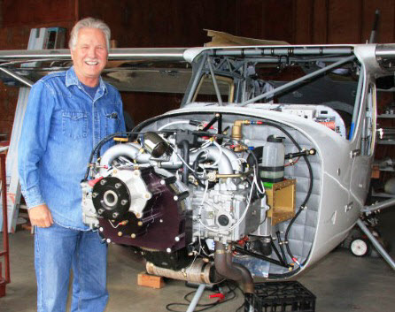 Wayne Stafford and his plane.