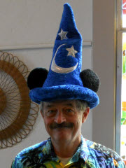 Ted Pack in a wizard's hat