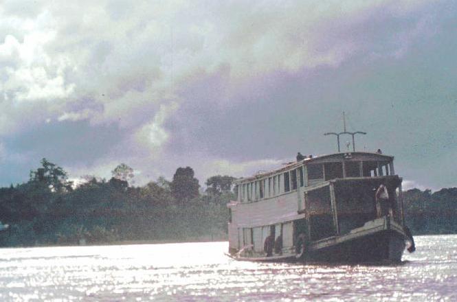 Riverboat at Sunset