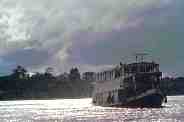 Riverboat at Sunset